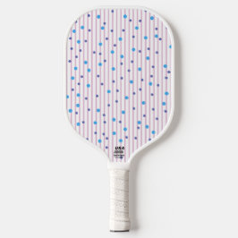Vorlage für Polka Dots & Stripes Pickleball-Paddle Pickleball Schläger