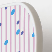 Vorlage für Polka Dots & Stripes Pickleball-Paddle Pickleball Schläger (Linke Seite)