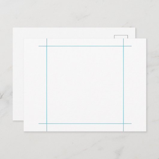 Vorlage für Postkarten (Vorne/Hinten)