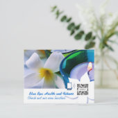 Vorlage für Postkarten Blue Wellness-Center (Stehend Vorderseite)