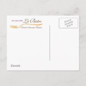 Vorlage für Postkarten - Fine Dining in Französisc (Rückseite)