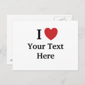 Vorlage für Postkarten I - Liebe hinzufügen (Vorne/Hinten)