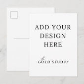 Vorlage für Postkarteneinladungen Postkarte (Vorne/Hinten)