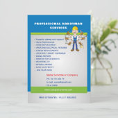 Vorlage für professionelles Flyer für die Hauswart (Stehend Vorderseite)