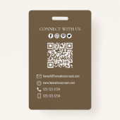Vorlage für QR-Code für Business Ice Creme Ausweis (Rückseite)