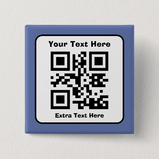 Vorlage für QR-Code mit bearbeitbarem Text Button (Vorderseite)