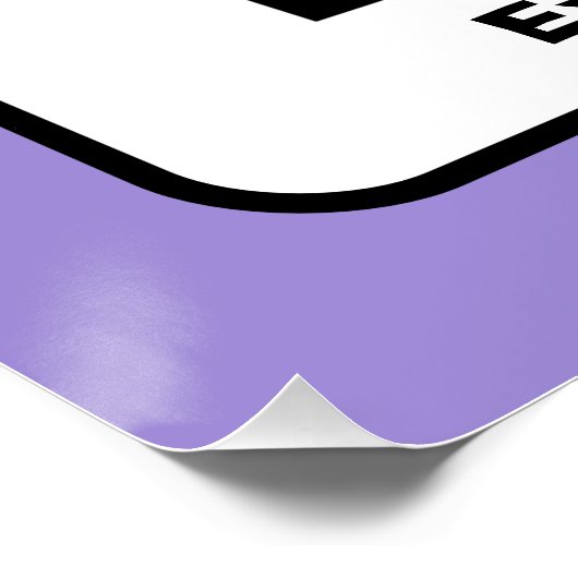 Vorlage für QR-Code mit bearbeitbarem Text Poster (Ecke)