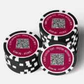 Vorlage für QR-Code und Poker-Chips Pokerchips (Stapel)