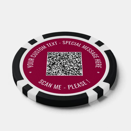 Vorlage für QR-Code und Poker-Chips Pokerchips (Einzeln)