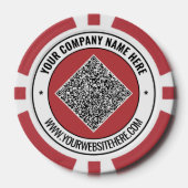 Vorlage für QR-Code und Poker-Chips Pokerchips (Vorderseite)