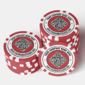 Vorlage für QR-Code und Poker-Chips Pokerchips (Stapel)