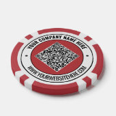 Vorlage für QR-Code und Poker-Chips Pokerchips (Einzeln)