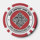 Vorlage für QR-Code und Poker-Chips Pokerchips (Rückseite)