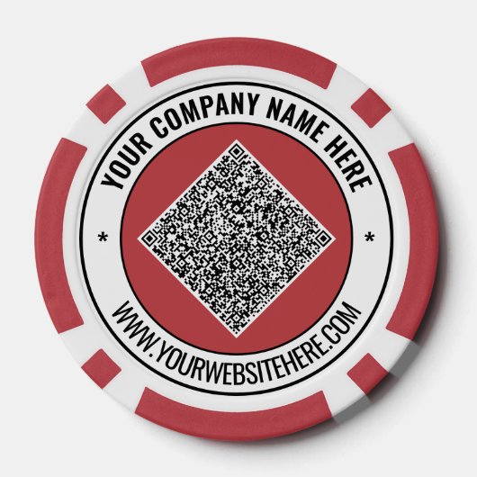 Vorlage für QR-Code und Poker-Chips Pokerchips (Rückseite)