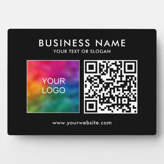 Vorlage für QR-Codes für benutzerdefinierte Geschä Fotoplatte (Vorderseite)