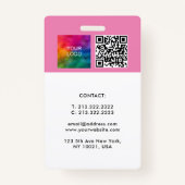 Vorlage für QR-Logos von benutzerdefinierten Mitar Ausweis (Rückseite)