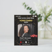 Vorlage für Queen-Flyer mit schwarzen Gold-Stimmen (Stehend Vorderseite)