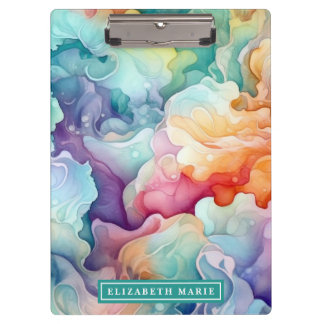Vorlage für Rainbow Watercolor Splash Klemmbrett