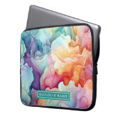 Vorlage für Rainbow Watercolor Splash Laptopschutzhülle (Vorderseite Links)