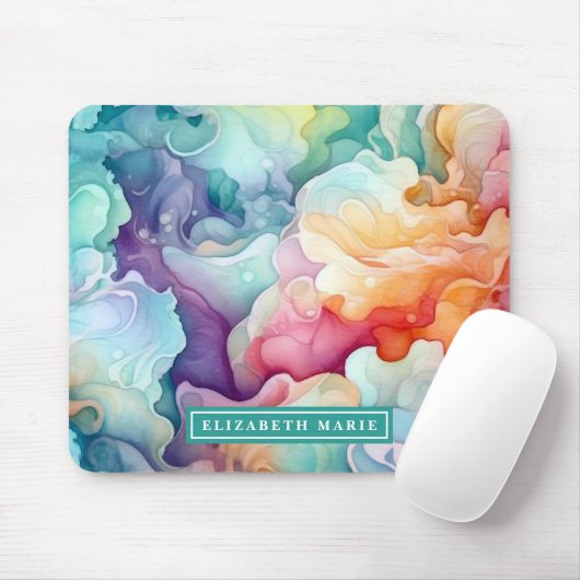 Vorlage für Rainbow Watercolor Splash Mousepad (Mit Mouse)