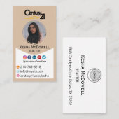 Vorlage für Real Anwesen Realtor Business Card Visitenkarte (Vorne/Hinten)
