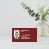 Vorlage für Realtor-Visitenkarten für berufliche F Visitenkarte (Stehend Vorderseite)