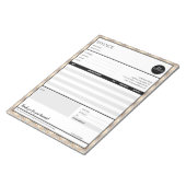 Vorlage für Rechnungen für kleine Unternehmen an G Notizblock (angewinkelt)