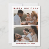 Vorlage für Red Family Holiday Card (Vorderseite)