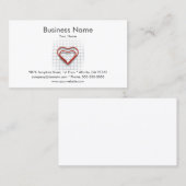 Vorlage für Red Heft Business Card Visitenkarte (Vorne/Hinten)