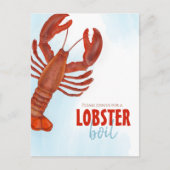 Vorlage für Red Lobster Boil-Party Einladungen (Vorderseite)