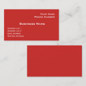 Vorlage für Red Semi Gloss Business Card Visitenkarte (Vorne/Hinten)