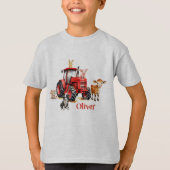 Vorlage für Red Trator Farm Animes T-Shirt (Vorderseite)