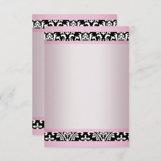 Vorlage für rosa schwarze Damasken (Vorne/Hinten)