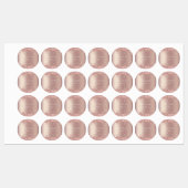 Vorlage für Rose-Gold-Glitzer-Labels mit benutzerd Etiketten (Blatt)