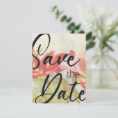 Vorlage für rote Blume Save the Date (Stehend Vorderseite)