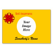 Vorlage für rote Kleeblatt Tischnummer (Rückseite)