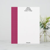 Vorlage für rote, weiße und Maroon-Buchstaben Briefkopf (Stehend Vorderseite)