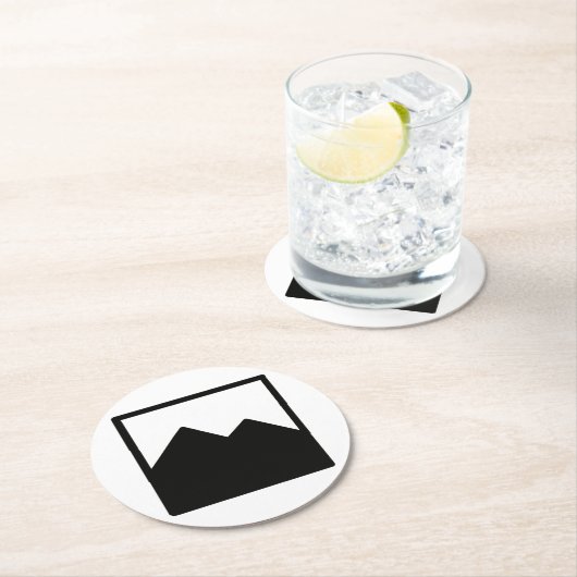 Vorlage für Round-Untersetzer Runder Pappuntersetzer (Vor Ort)