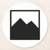 Vorlage für Round-Untersetzer Runder Pappuntersetzer (Vorderseite)