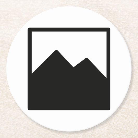 Vorlage für Round-Untersetzer Runder Pappuntersetzer (Vorderseite)