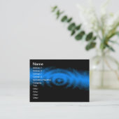 Vorlage für Royally Elegant Blue Business Card Visitenkarte (Stehend Vorderseite)