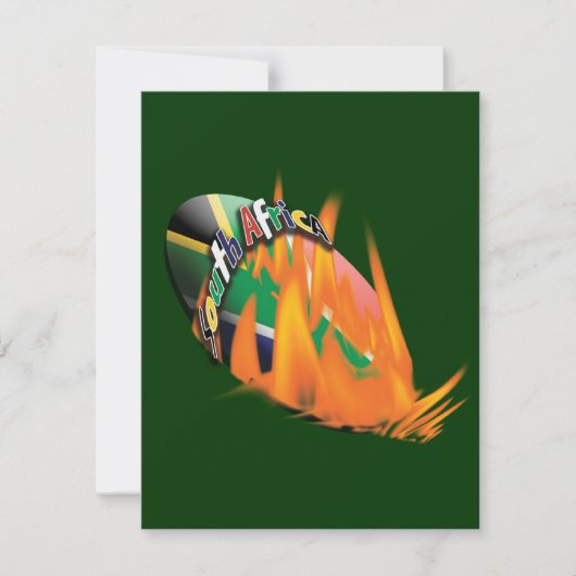 Vorlage für Rugby-Einladungen in Südafrika (Vorderseite)