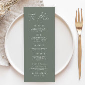 Vorlage für Sage Boho Wedding Menu Cards