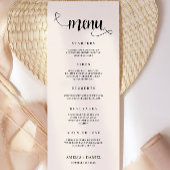 Vorlage für Sage Boho Wedding Menu Cards
