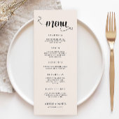Vorlage für Sage Boho Wedding Menu Cards