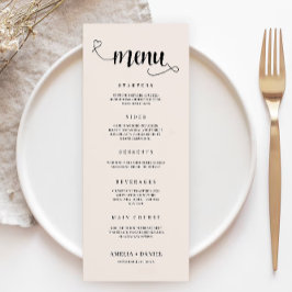 Vorlage für Sage Boho Wedding Menu Cards