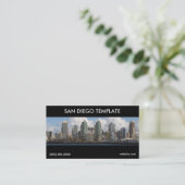 Vorlage für San Diego Business Card Visitenkarte (Stehend Vorderseite)