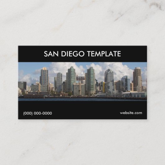 Vorlage für San Diego Business Card Visitenkarte (Vorderseite)