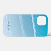 Vorlage für Sandseewellen mit Individuelle Name Case-Mate iPhone Hülle (Rückseite (Horizontal))
