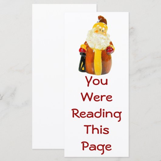 Vorlage für Santa Lesezeichen (Vorne/Hinten)